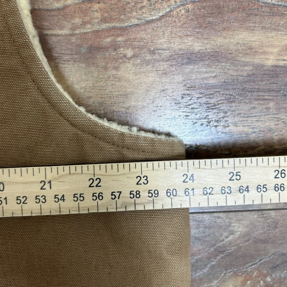 Carhartt 65V Sherpa Lined‎ Vest XL Duck Brown Hunting Western Shotgun Shooting